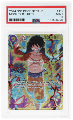 2024 One Piece Emperors In New World Japanese Monkey D. Luffy #OP09-119 PSA 9