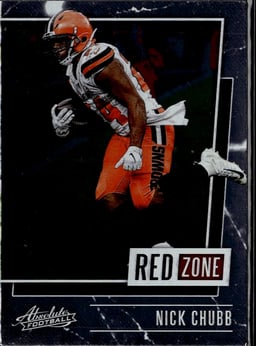 2020 Nick Chubb #RZ-NC Absolute Football Red Zone