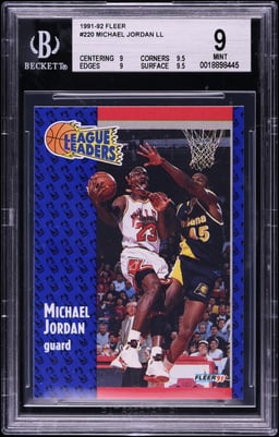 1991 Fleer Basketball Michael Jordan #220 BGS 9 MINT