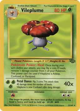 1999 Vileplume #31 Jungle Unlimited