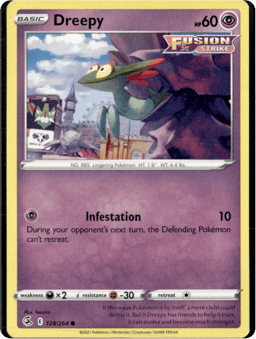 2021 Dreepy #128 Fusion Strike