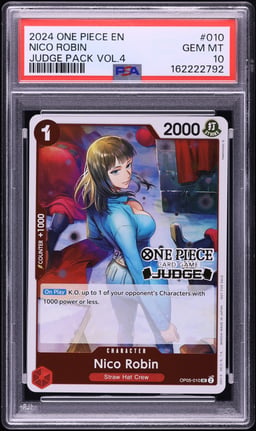 2024 One Piece Judge Pack Volume 4 Nico Robin #010 PSA 10 GEM MINT