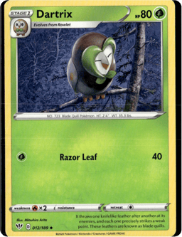2020 Dartrix #12 Darkness Ablaze