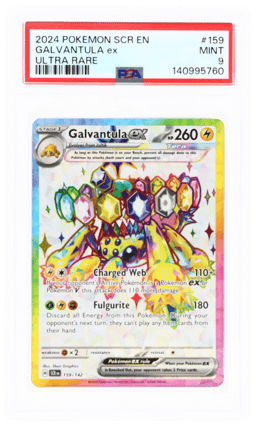 2024 Pokemon Scarlet and Violet Stellar Crown Ultra Rare Galvantula Ex #159 PSA 9