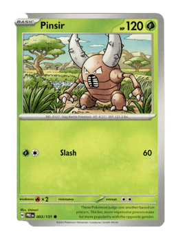 2025 Pinsir #3 Prismatic Evolutions