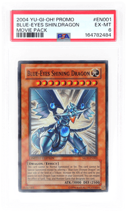 2004 Yu Gi Oh! Promo Movie Pack Blue Eyes Shining Dragon #MOVEN001 PSA 6