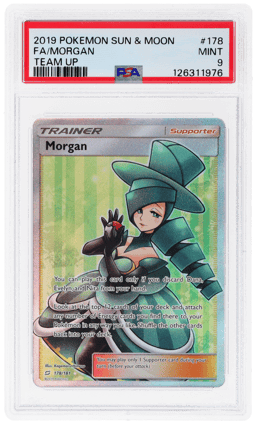 2019 Pokemon Sun and Moon Team Up Morgan #178 PSA 9