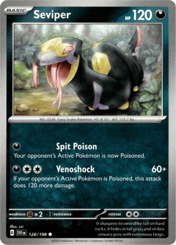 2023 Seviper #128 Scarlet & Violet