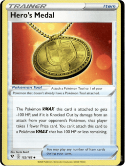 2020 Hero's Medal #152 Vivid Voltage
