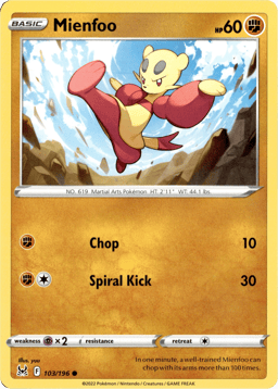 2022 Mienfoo #103 Lost Origin