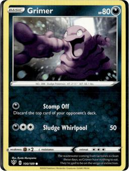 2020 Grimer #100 Darkness Ablaze