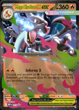 2025 Mega Charizard X ex #29 Mega Evolution Black Star Promos