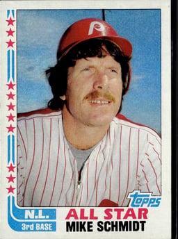 1982 Mike Schmidt #339 Baseball