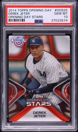 2014 Topps Opening Day Stars Derek Jeter #ODS-25 PSA 10 GEM MINT