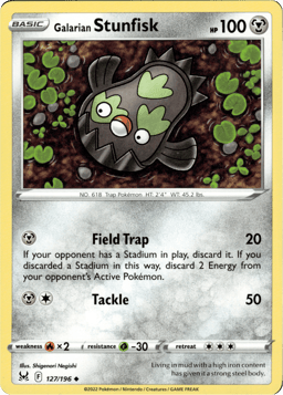 2022 Galarian Stunfisk #127 Lost Origin