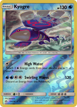 2019 Kyogre #53 Cosmic Eclipse
