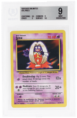 1999 Pokemon Base Set Jynx #31 BGS 9
