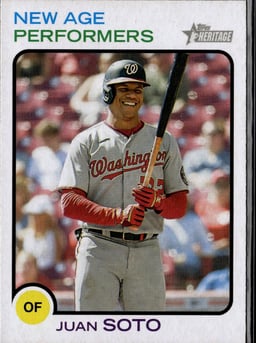 2022 Juan Soto #NAP-7 Topps Heritage New Age Performers