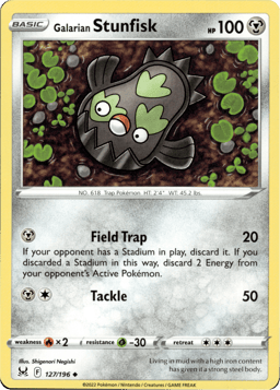 2022 Galarian Stunfisk #127 Lost Origin