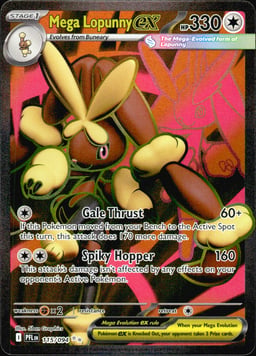 2025 Mega Lopunny ex #115 Phantasmal Flames