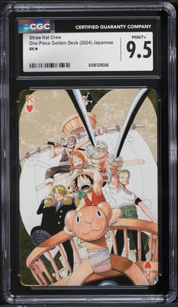 2024 One Piece Japanese Golden Deck Straw Hat Crew CGC 9.5 MINT+