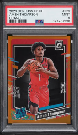 2023 Donruss Optic Orange Amen Thompson ROOKIE /199 #229 PSA 9 MINT