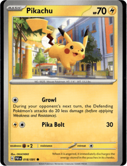 2024 Pikachu #18 Paldean Fates