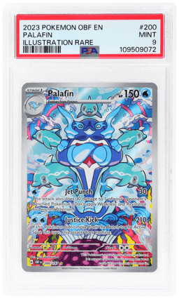 2023 Pokemon Scarlet and Violet Obsidian Flames Illustration Rare Palafin #200 PSA 9