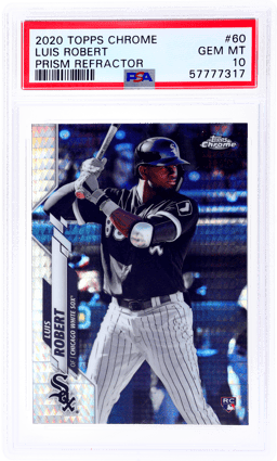 2020 Topps Chrome Prism Refractor Luis Robert #60 PSA 10