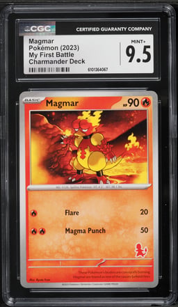 2023 Pokemon My First Battle Charmander Deck Magmar CGC 9.5 MINT+