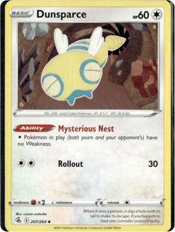 2021 Dunsparce #207 Fusion Strike
