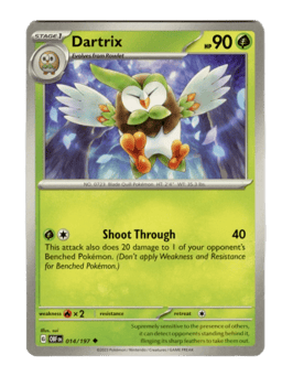2023 Dartrix #14 Obsidian Flames