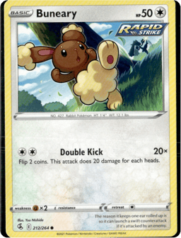 2021 Buneary #212 Fusion Strike