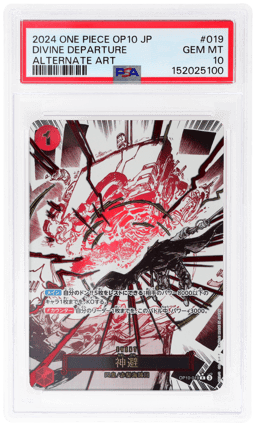 2024 One Piece Royal Bloodline Japanese Alternate Art Divine Depature #OP10019 PSA 10
