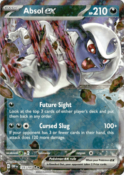 2023 Absol ex #135 Obsidian Flames