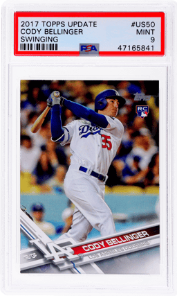 2017 Topps Update Swinging Cody Bellinger #US50A PSA 9