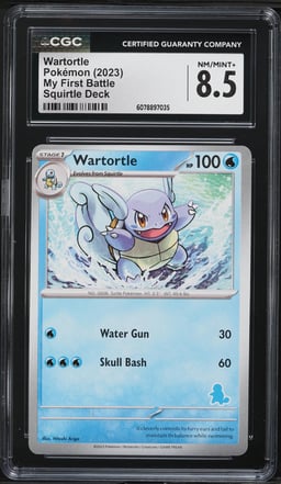 2023 Pokemon Scarlet & Violet My First Battle Deck Wartortle CGC 8.5 NM-MT+