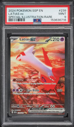 2024 Pokemon Scarlet & Violet Surging Sparks SIR Latias ex #239 PSA 9 MINT