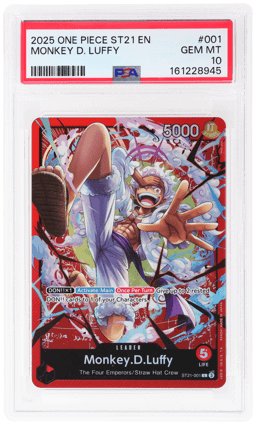 2025 One Piece Starter Deck Ex Gear 5 Monkey D. Luffy #ST21001 PSA 10