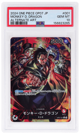 2024 One Piece 500 Years In the Future Japanese Alternate Art Monkey D. Dragon #OP07001 PSA 10