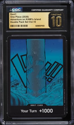 2026 One Piece Adventure On KAMI's Island Double Pack Set Volume 10 Don!! CGC 10 PRISTINE