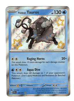 2024 Paldean Tauros #120 Paldean Fates