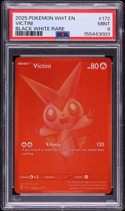 2025 Pokemon Scarlet & Violet White Flare BWR Victini #172 PSA 9 MINT