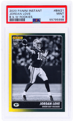 2020 Panini Instant Black & White Rookies Jordan Love #BW21 PSA 9