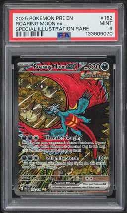 2025 Pokemon Scarlet & Violet Prismatic Evolutions SIR Roaring Moon EX #162 PSA 9 MINT