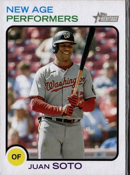 2022 Juan Soto #NAP-7 Topps Heritage New Age Performers