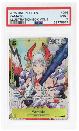 2025 One Piece Card Game Promo Illustration Box Volume 2 Yamato #ST13016 PSA 9