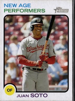 2022 Juan Soto #NAP-7 Topps Heritage New Age Performers