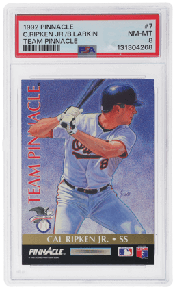1992 Pinnacle Team Pinnacle Barry Larkin/Cal Ripken Jr. #7 PSA 8