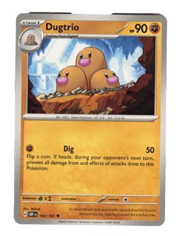 2023 Dugtrio #104 Obsidian Flames